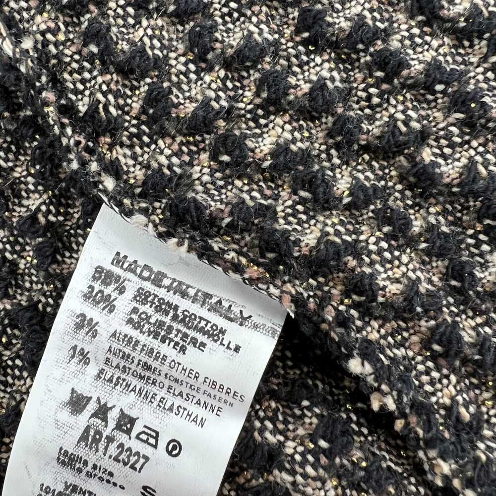 Venti6 Tan/Black Woven Blazer | Women’s Cotton-Poly Knit, Size S - Picture 4 of 5